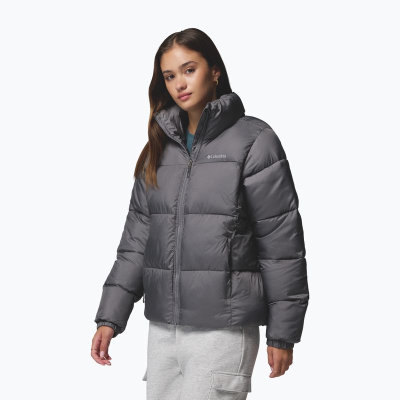 Moteriška pašiltinta striukė Columbia Puffect II Full Zip city grey 4