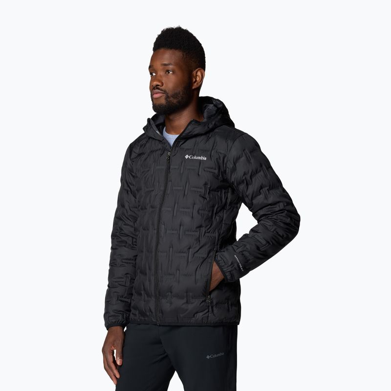 Vyriška Columbia Delta Ridge II Pūkinė striukė su gobtuvu black 4