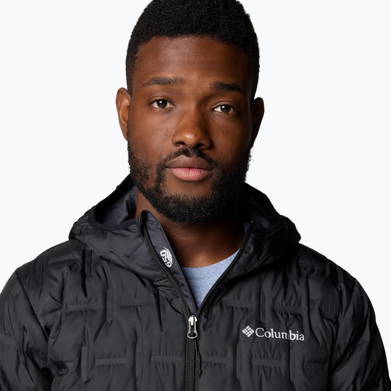 Vyriška Columbia Delta Ridge II Pūkinė striukė su gobtuvu black 6