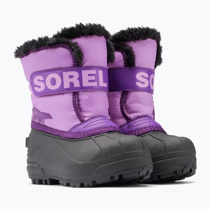 Vaikiški sniego batai Sorel Childrens Snow Commander gumdrop/purple violet 8