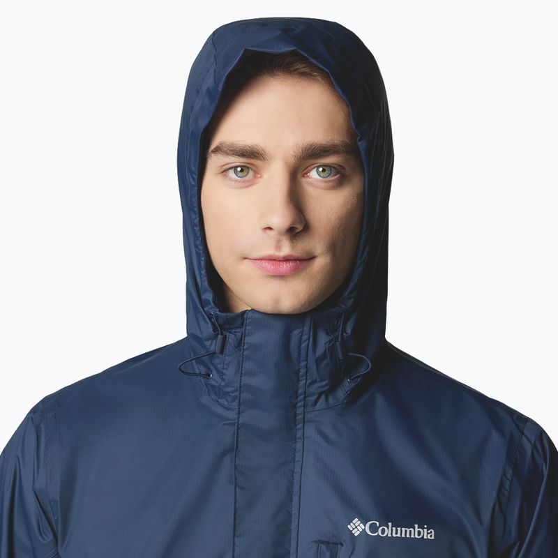 Vyriška striukė nuo lietaus Columbia Pouring Adventure III collegiate navy 6