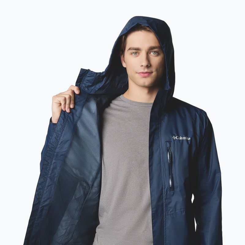 Vyriška striukė nuo lietaus Columbia Pouring Adventure III collegiate navy 7