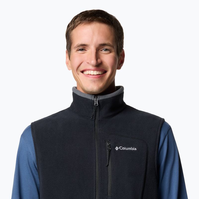 Columbia Fast Trek Fleece juoda vyriška striukė be rankovių 5