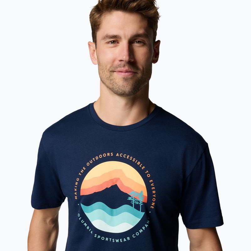 Vyriški marškinėliai Columbia Path Lake Graphic Tee II collegiate navy 5