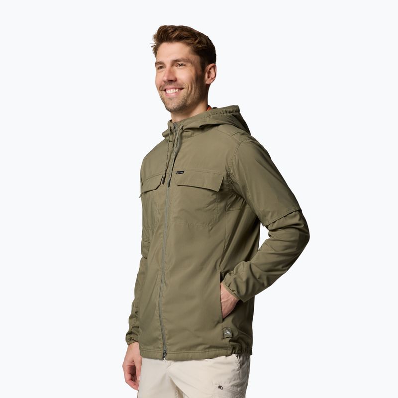 Vyriškas žygio džemperis Columbia Skien Valley Hooded stone green 4