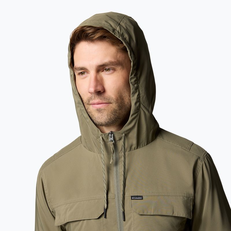 Vyriškas žygio džemperis Columbia Skien Valley Hooded stone green 5