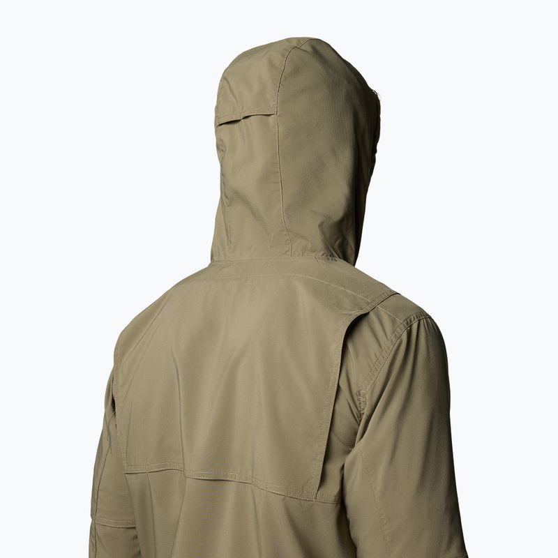 Vyriškas žygio džemperis Columbia Skien Valley Hooded stone green 7