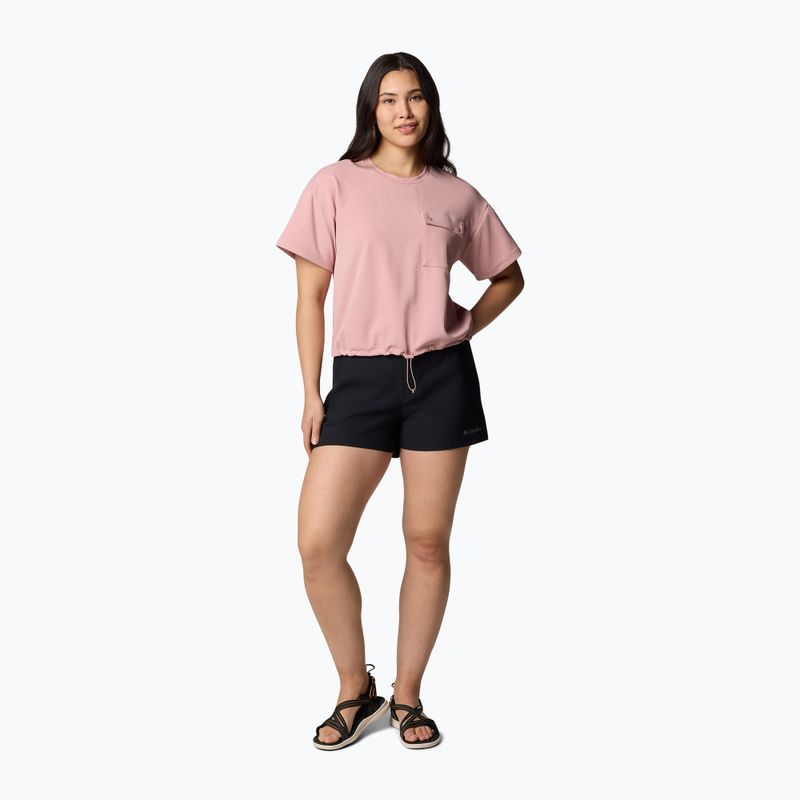 Moteriški marškinėliai Columbia Granite Point Knit eraser pink 2