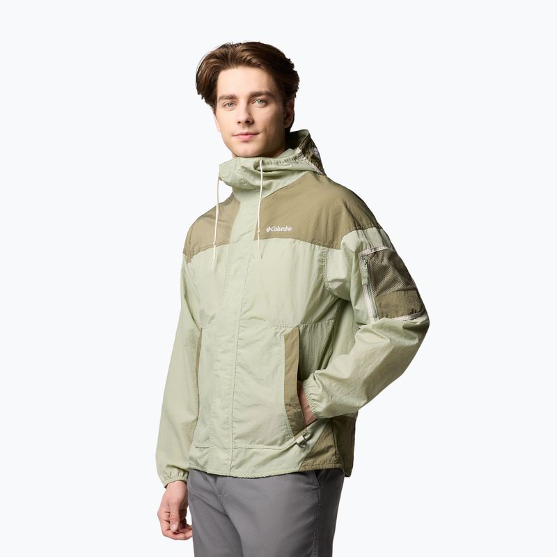 Vyriška vėjui atspari striukė Columbia Challenger II Windbreaker safari/stone green 3