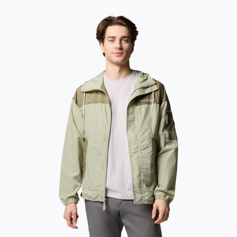 Vyriška vėjui atspari striukė Columbia Challenger II Windbreaker safari/stone green 4