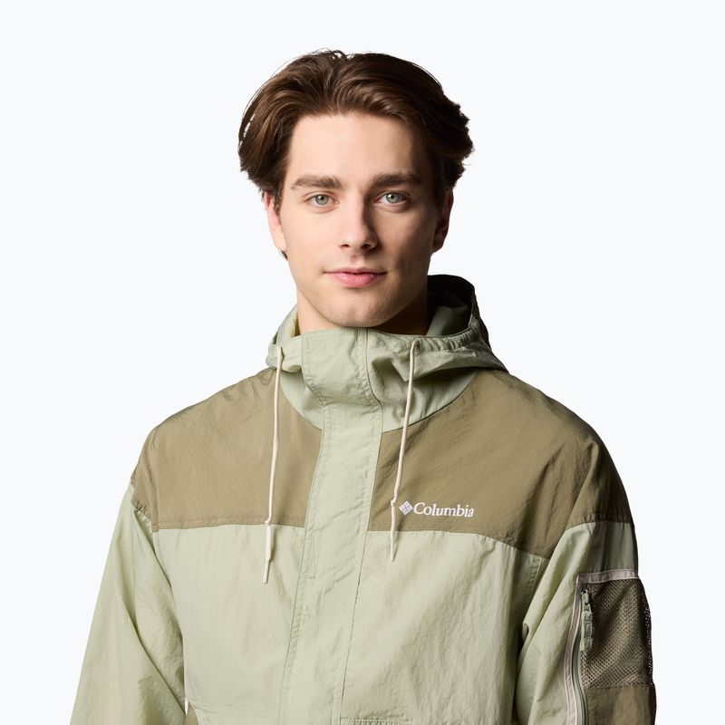 Vyriška vėjui atspari striukė Columbia Challenger II Windbreaker safari/stone green 5