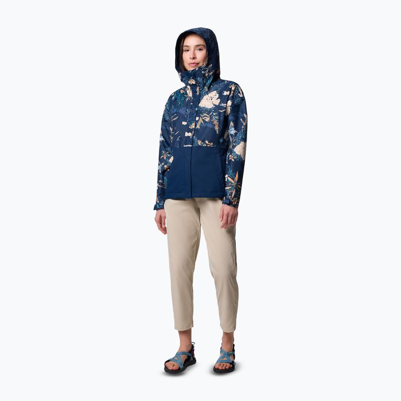 Moteriška hibridinė striukė Columbia Hikebound Printed collegiate navy 2