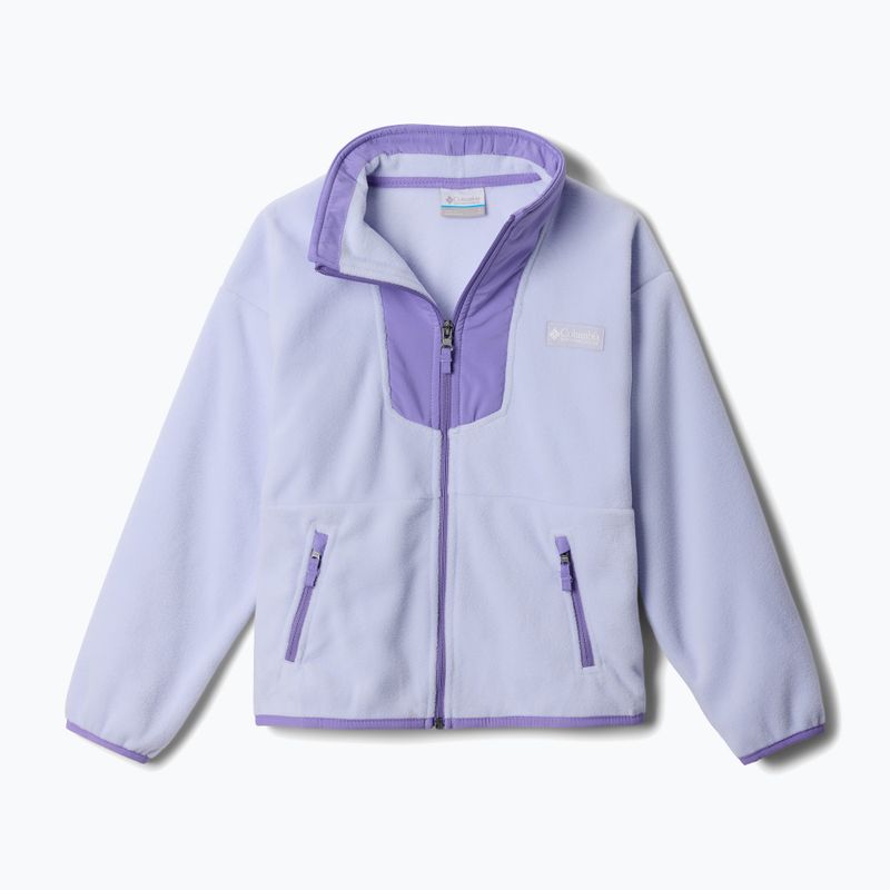 Vaikiškas fliso džemperis Columbia Sequoia Grove Full Zip Fleece snowdrift/paisley purple