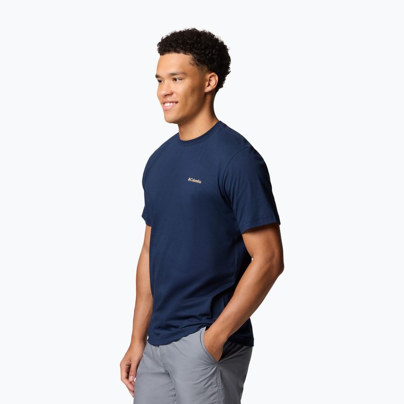 Vyriški marškinėliai Columbia Kettle River Back Graphic Tee collegiate navy 3