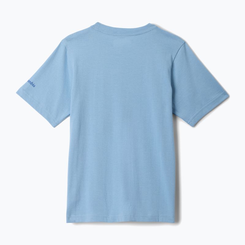 Vaikiški marškinėliai Columbia Valley Creek Graphic ripple blue/hike guide 2
