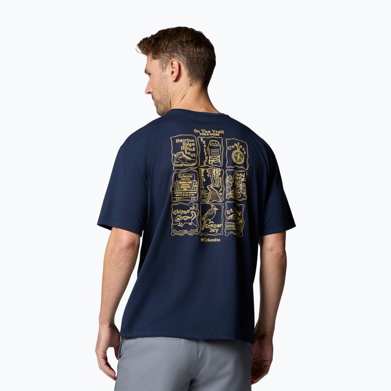 Vyriški marškinėliai Columbia Cedar Trail Back Graphic Tee collegiate navy 3