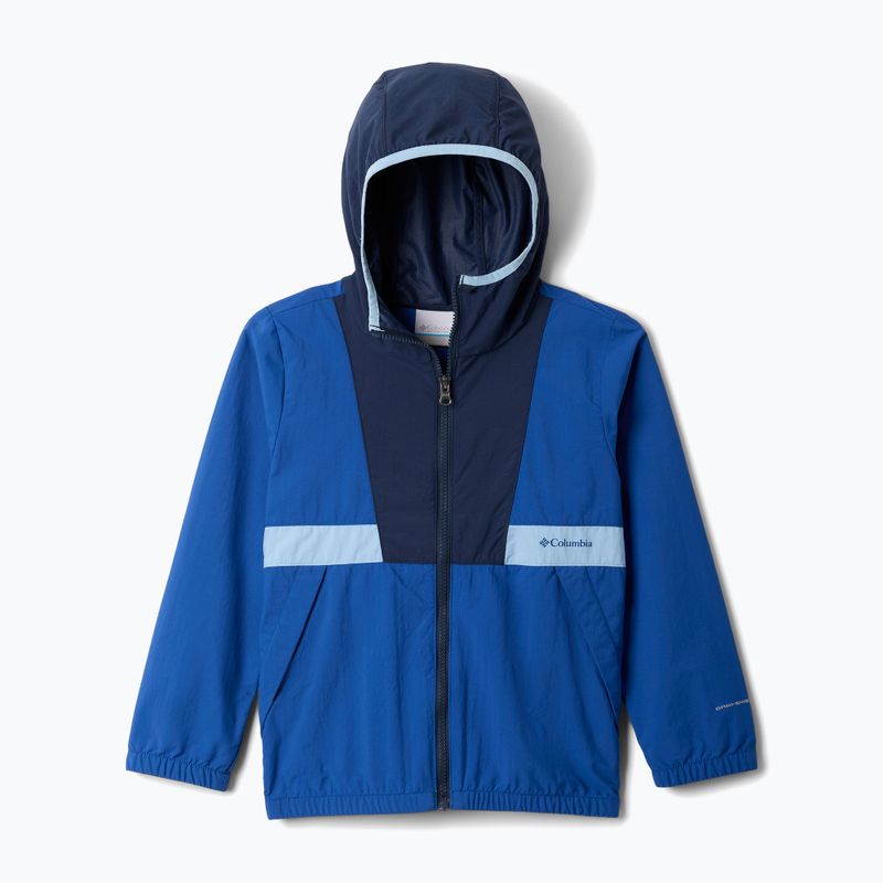 Vaikiška striukė nuo vėjo Columbia Spire Valley Windbreaker mountain blue/collegiate navy/ripple blue