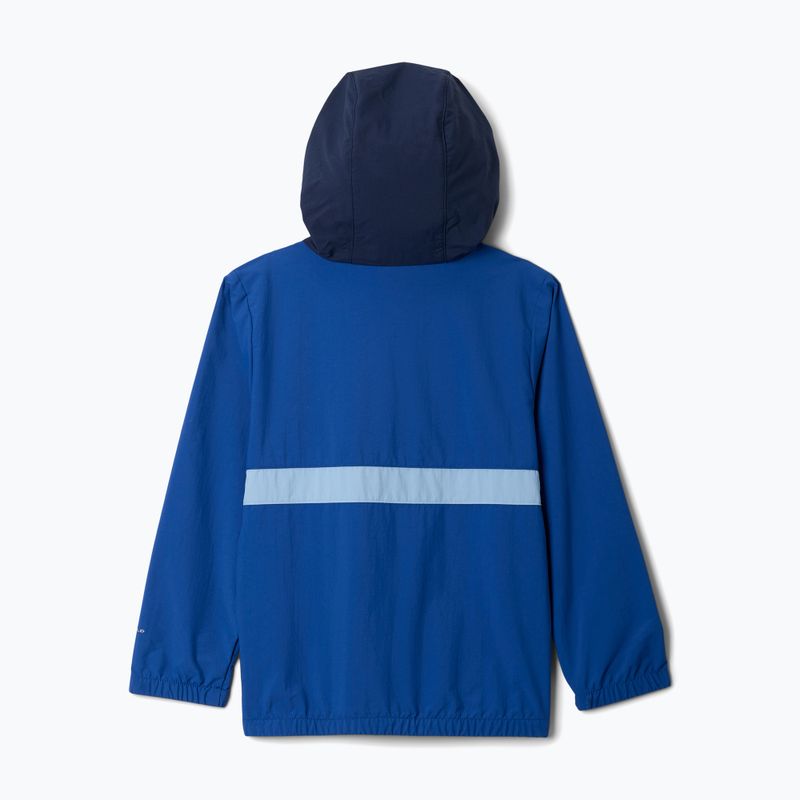 Vaikiška striukė nuo vėjo Columbia Spire Valley Windbreaker mountain blue/collegiate navy/ripple blue 2