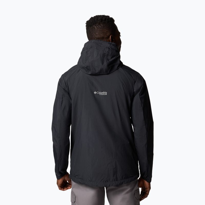 Vyriška striukė nuo vėjo Columbia Loop Trail II Windbreaker black 3