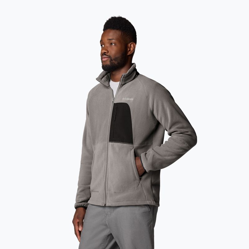 Vyriškas fliso džemperis Columbia Rapid Expedition II Full Zip Fleece city grey/shark 4