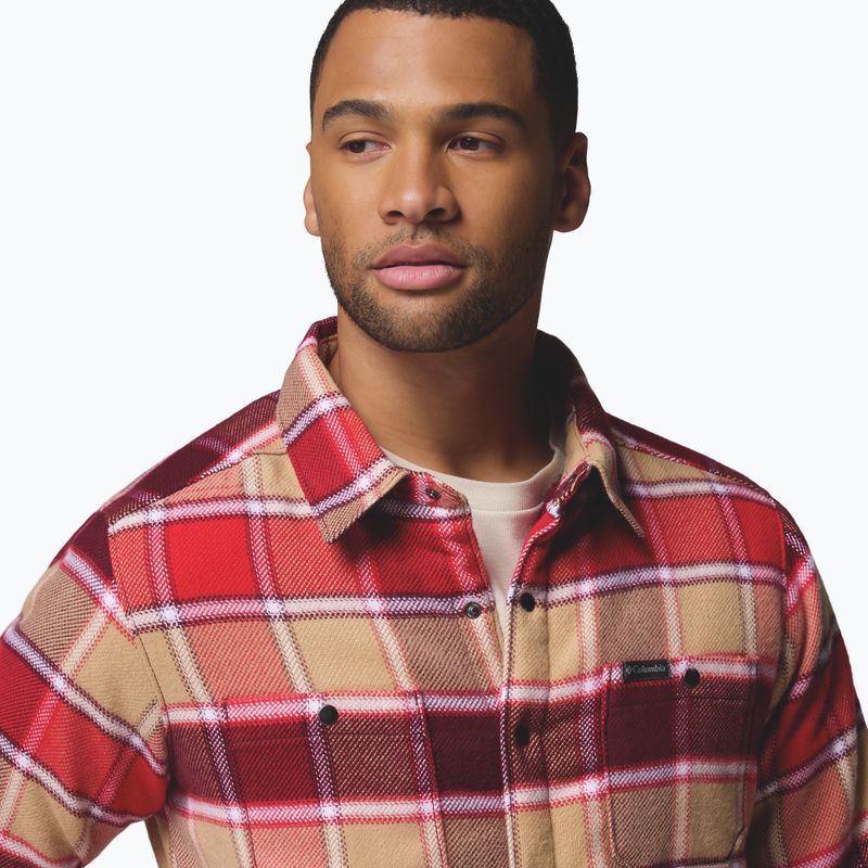 Vyriški marškiniai Columbia Windward II rich wine trapper windowpane 6