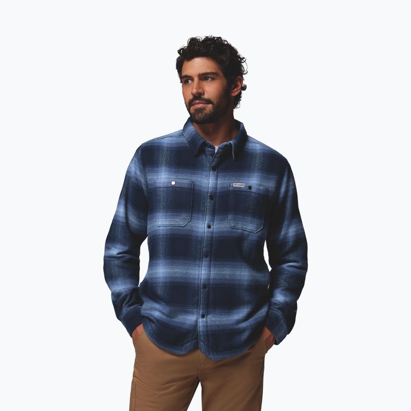 Vyriški marškiniai Columbia Windward II collegiate navy blurred ombre