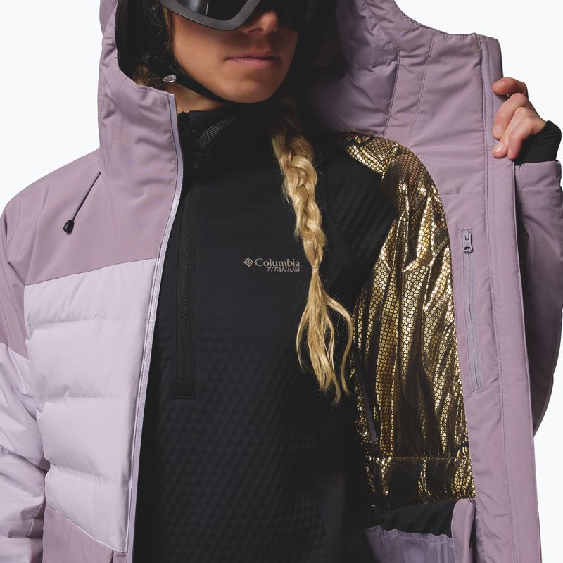 Moteriška slidinėjimo striukė Columbia Glacier Ridge Down shale purple/lavender pearl 11