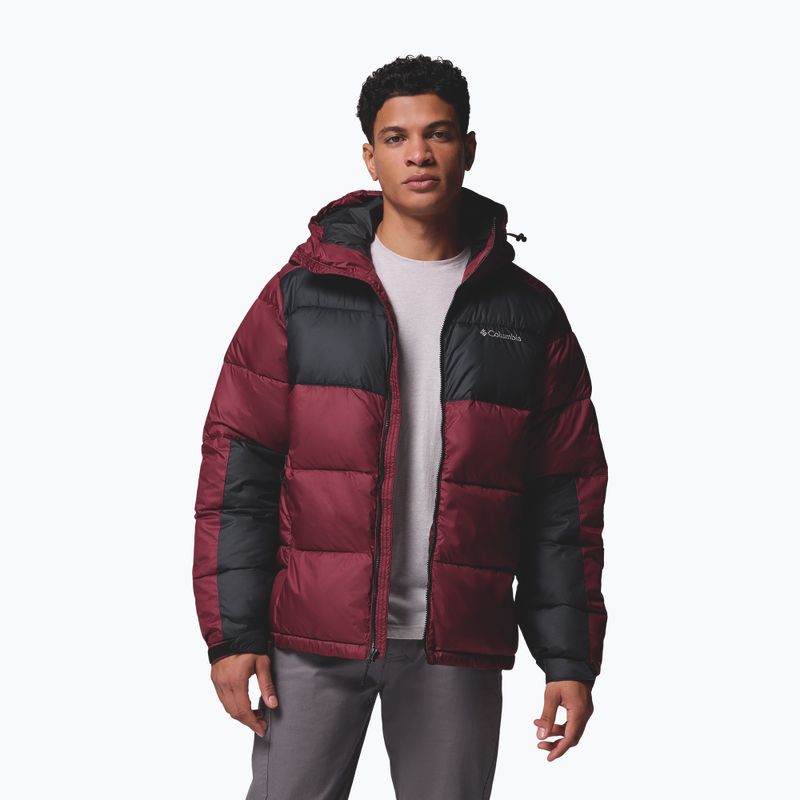 Vyriška pašiltinta striukė Columbia Pike Lake II Hooded rich wine/black 5