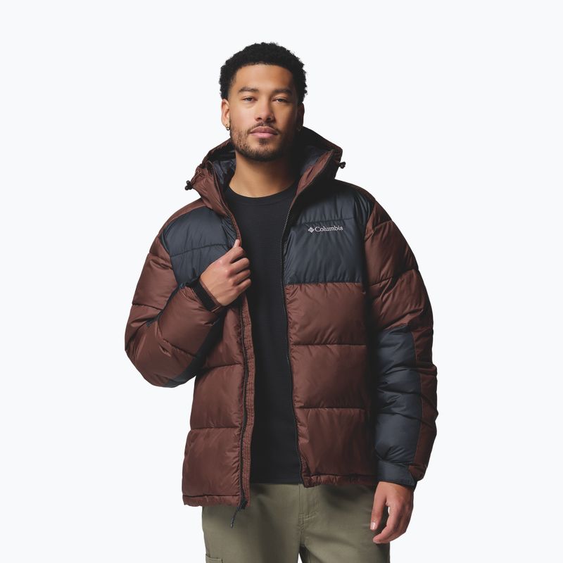 Vyriška pašiltinta striukė Columbia Pike Lake II Hooded tobacco/black 5