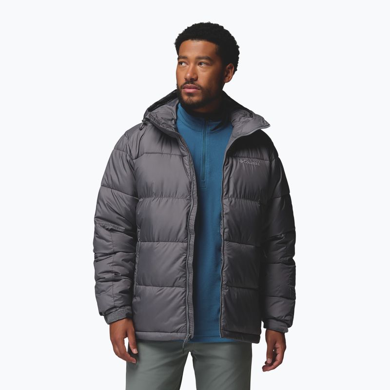 Vyriška pašiltinta striukė Columbia Pike Lake II Hooded city grey 4