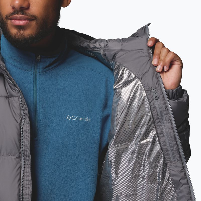 Vyriška pašiltinta striukė Columbia Pike Lake II Hooded city grey 8