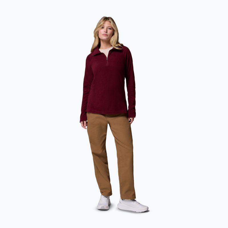 Moteriškas flisinis džemperis Columbia Glacial IV 1/2 Zip rich wine 2