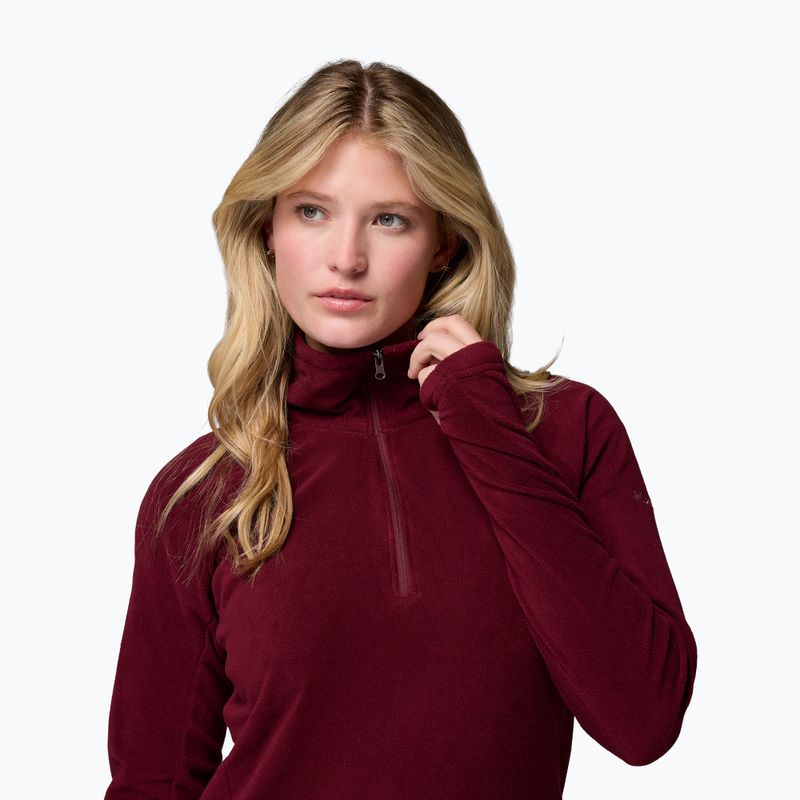 Moteriškas flisinis džemperis Columbia Glacial IV 1/2 Zip rich wine 5