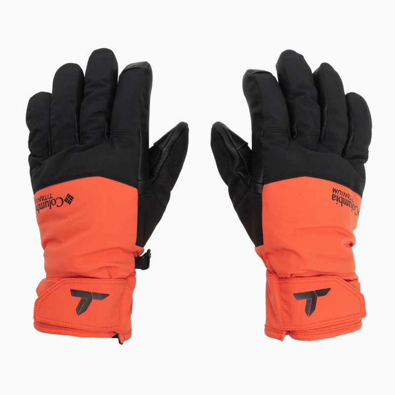 Vyriškos žygio pirštinės Columbia PowBound zing/black 2