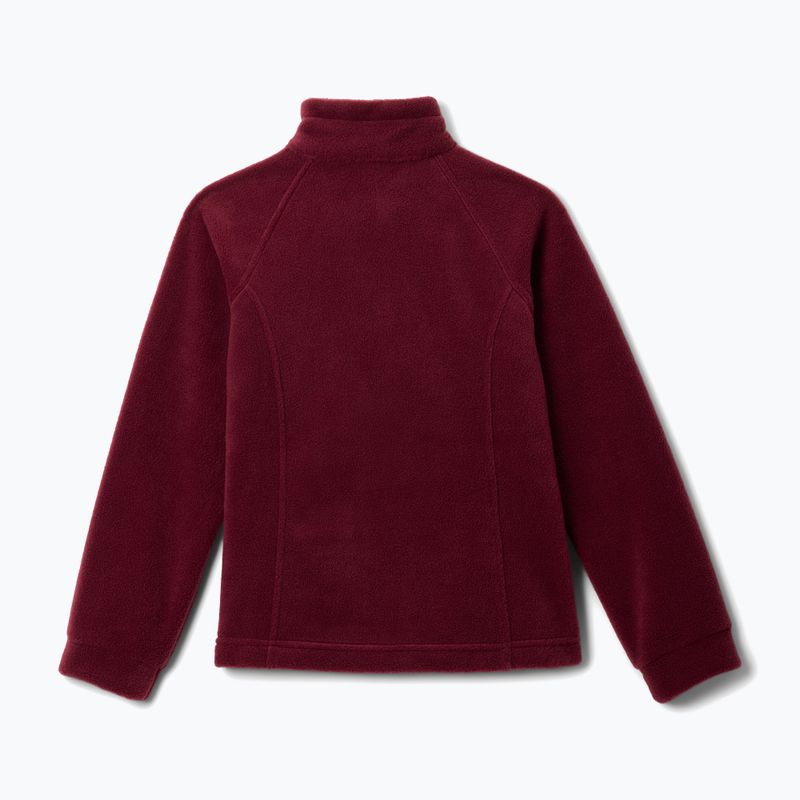 Vaikiškas flisinis džemperis Columbia Benton Springs Fleece rich wine 2