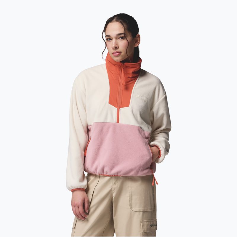 Moteriškas džemperis Columbia Sequoia Grove 1/2 Zip Fleece chalk/eraser pink/tuscan 4