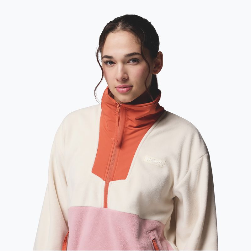 Moteriškas džemperis Columbia Sequoia Grove 1/2 Zip Fleece chalk/eraser pink/tuscan 5