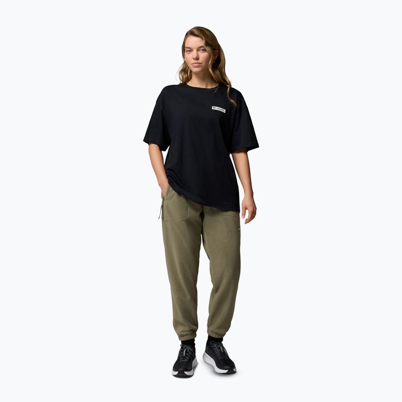 Moteriški turistiniai marškinėliai Columbia Rolling Bend Graphic Oversized Tee black/mountainview 2