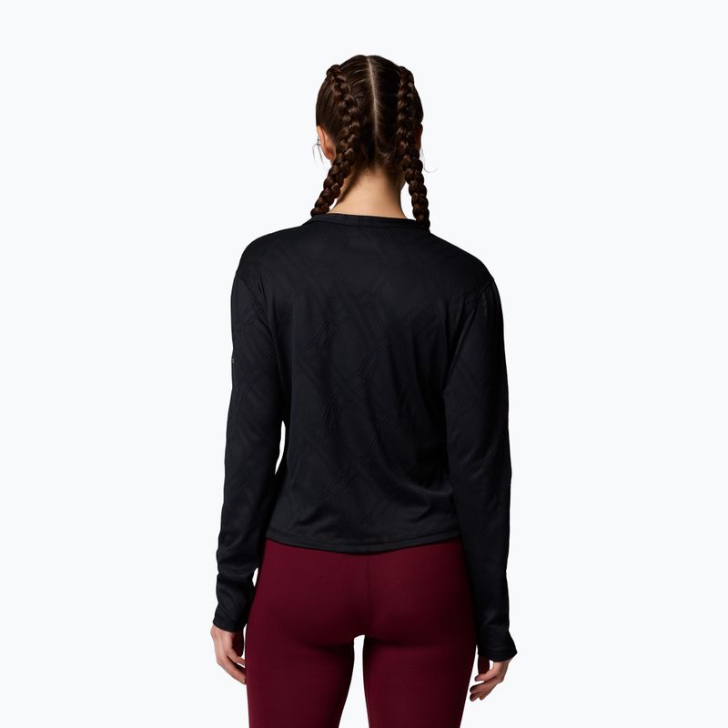 Moteriški žygio marškinėliai ilgomis rankovėmis Columbia Granite Point Crew black 3