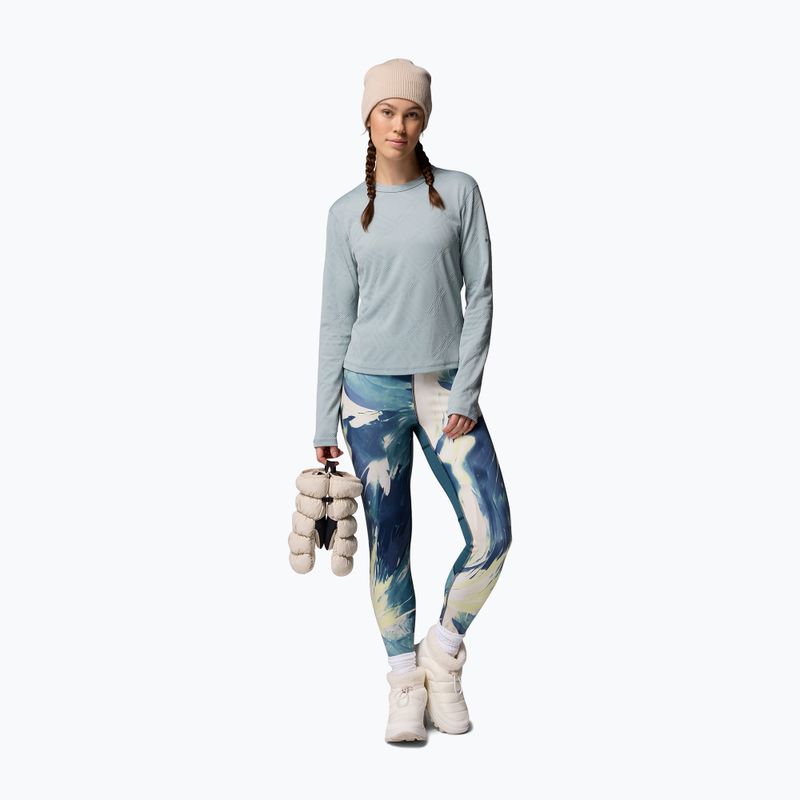 Moteriški žygio marškinėliai ilgomis rankovėmis Columbia Granite Point Crew crushed blue 2