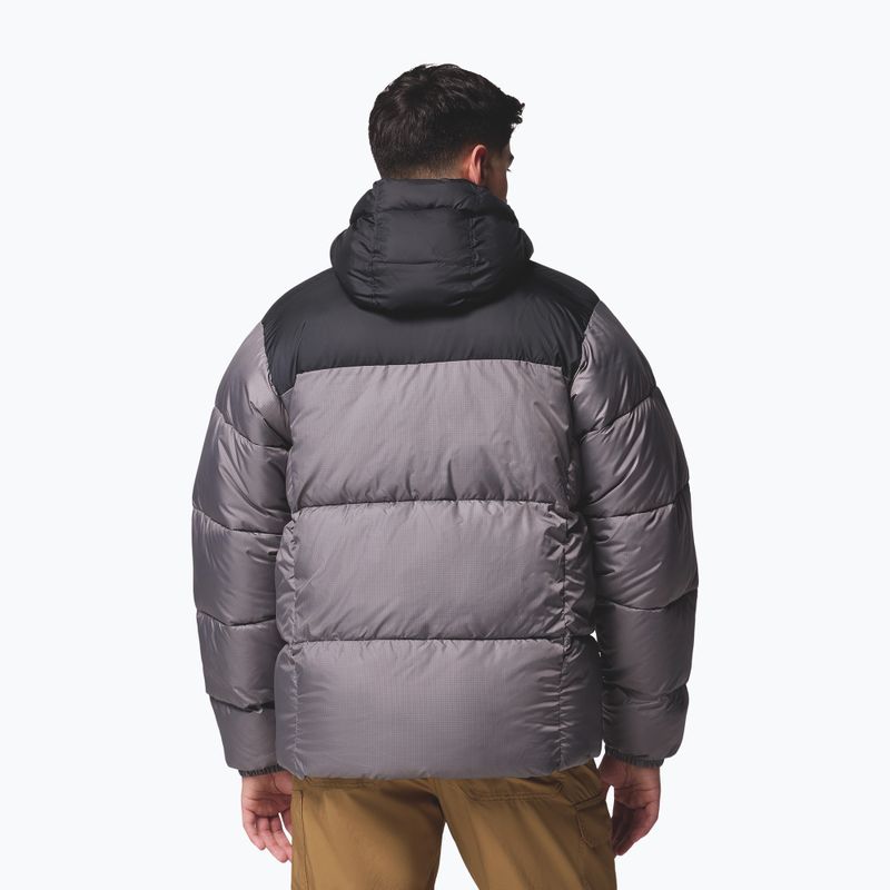 Vyriška šilta striukė Columbia Puffect II Hooded city grey/black 3