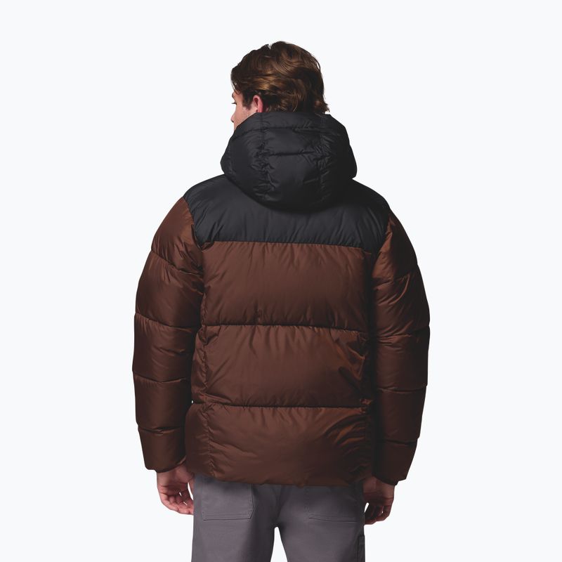 Vyriška šilta striukė Columbia Puffect II Hooded tobacco/black 3