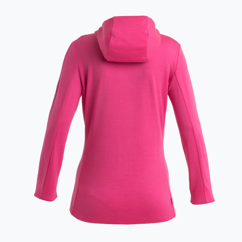 Icebreaker moteriška trekingo striukė Quantum III Zip Hood tempo/electron pink/cb 9