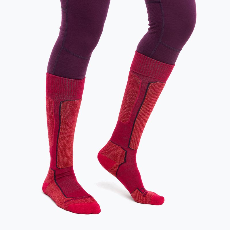 Icebreaker Ski+ Light OTC moteriškos slidinėjimo kojinės electrnpnk/arth/nightshad 2