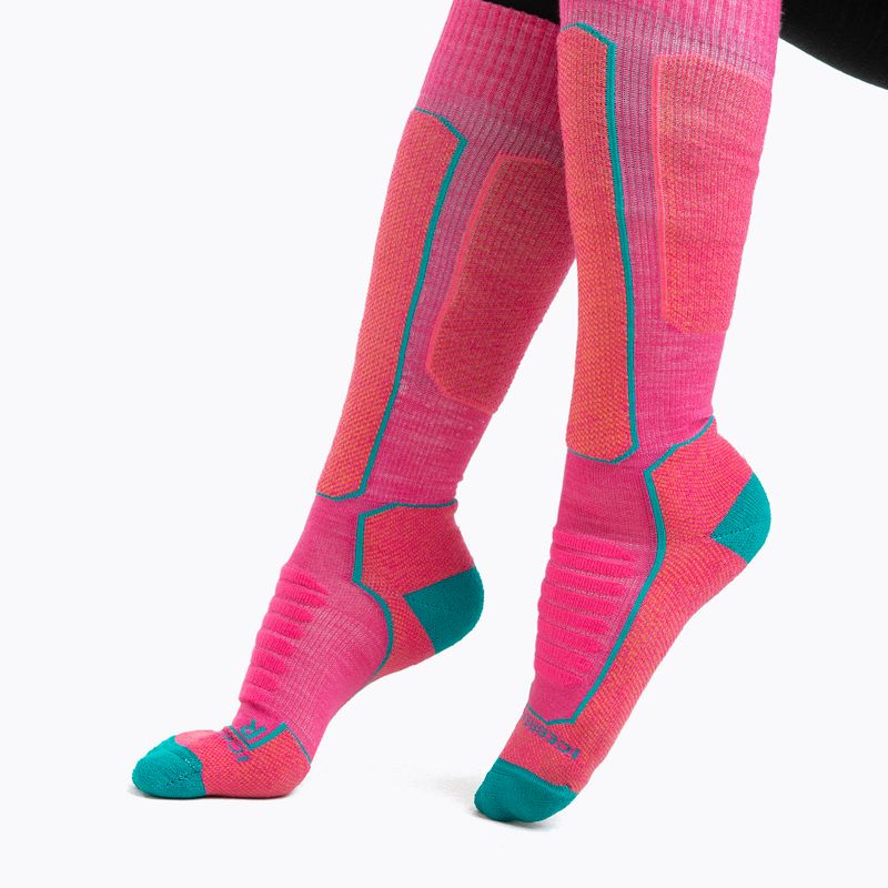 Vyriškos slidinėjimo kojinės Icebreaker Ski+ Medium OTC tempo/flux green/earth 4