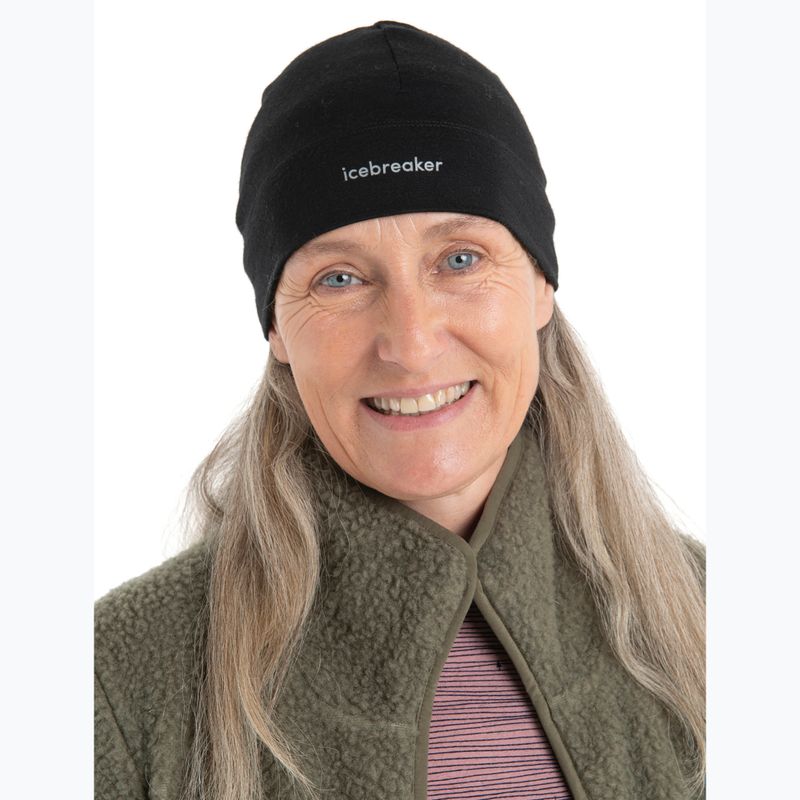 Žygio kepurė icebreaker Merino 200 Oasis Beanie black 4