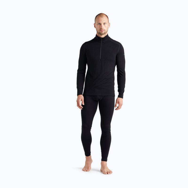 Vyriškas termoaktyvus džemperis icebreaker 260 Tech LS Half Zip black 2