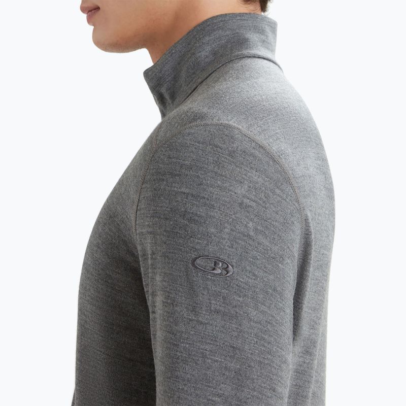 Vyriškas termoaktyvus džemperis icebreaker 260 Tech LS Half Zip gritstone heather 5