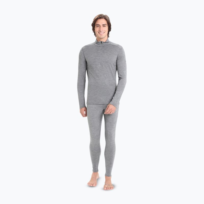 Vyriškas termoaktyvus džemperis icebreaker Merino 200 Oasis Half Zip gritstone heather 2