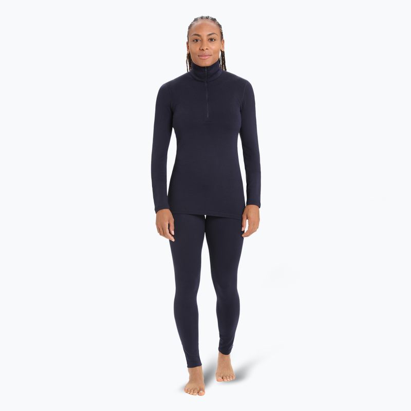 Moteriškas termoaktyvus džemperis icebreaker 260 Tech LS Half Zip midnight navy 2